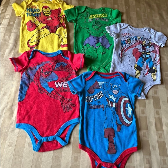 Superhero Baby Onesies Set Size 18 Month. NEW‎ - Picture 1 of 10